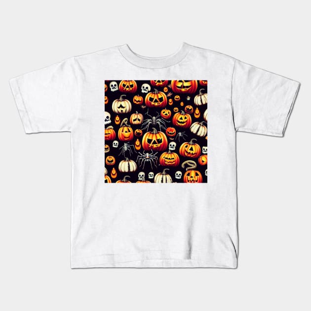 Halloween Design #2 Kids T-Shirt by AntielARt